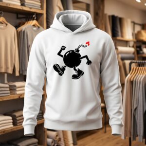 Bomb 30x30 DTF Sweat blanc face