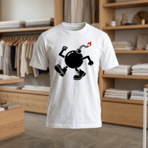 Bomb 30x30 DTF T shirt blanc face