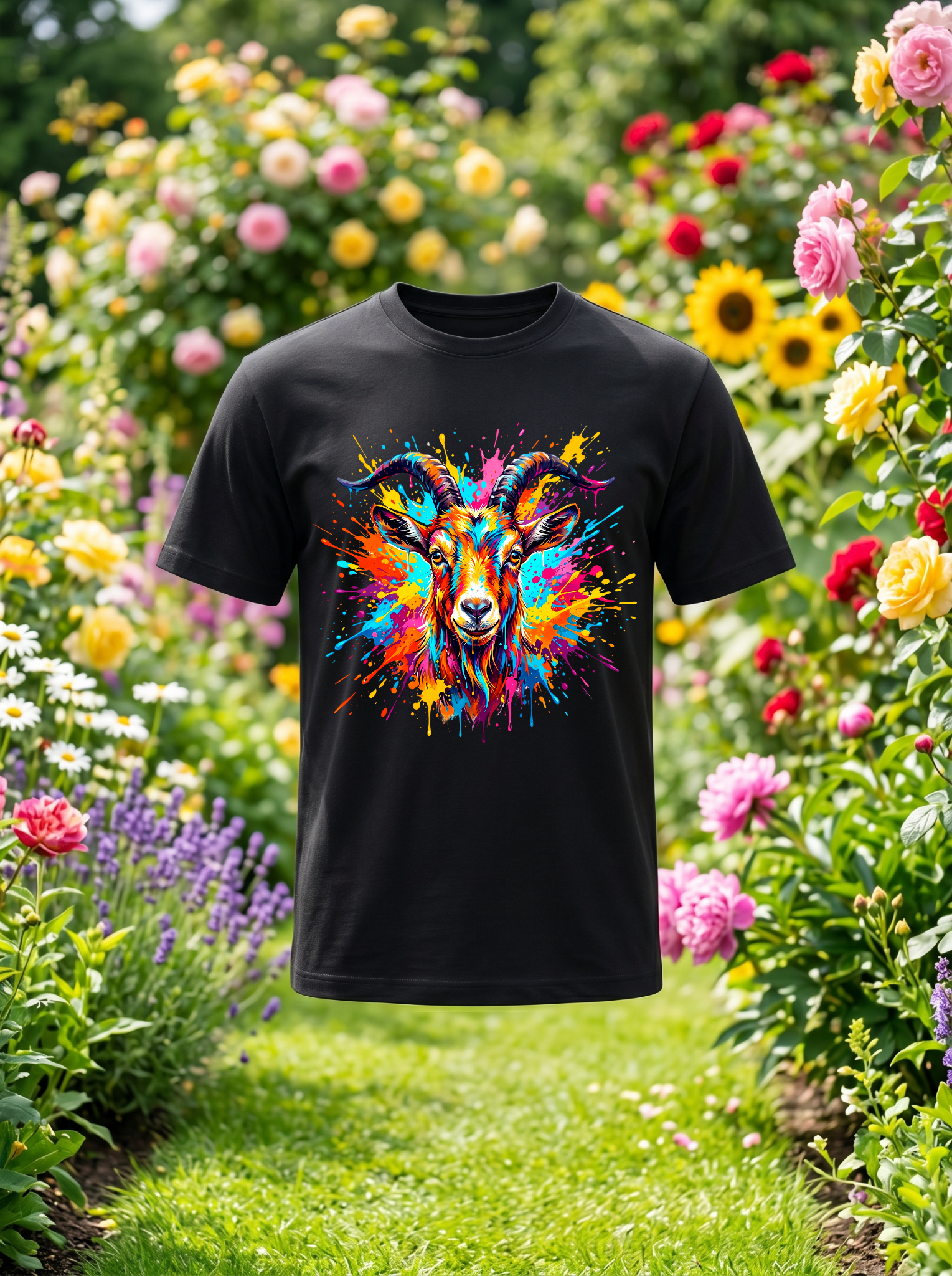 Bouc tshirt noir