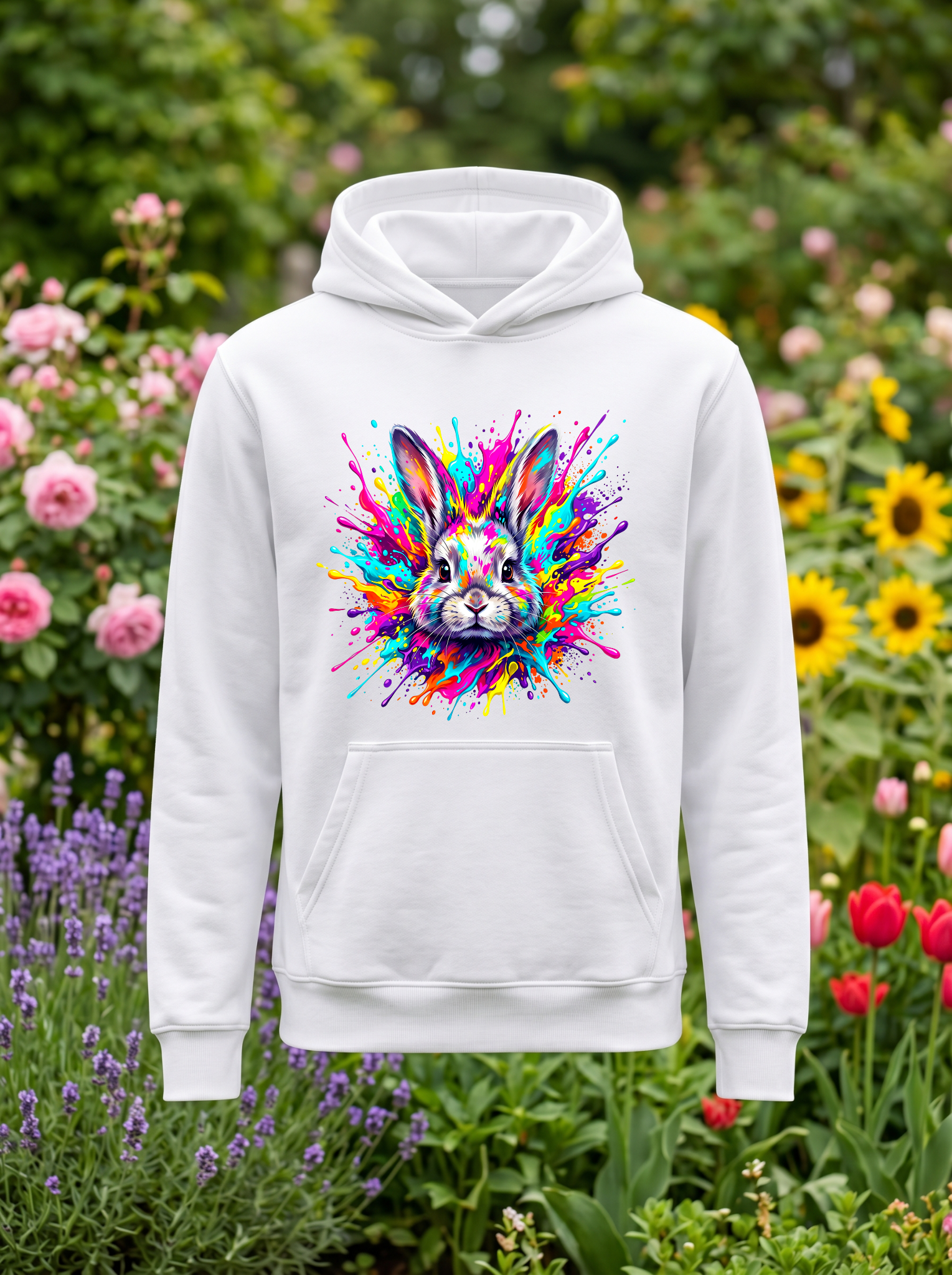 Lapin sweat blanc