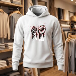 Liberation animal 1 30x30 DTF Sweat blanc face