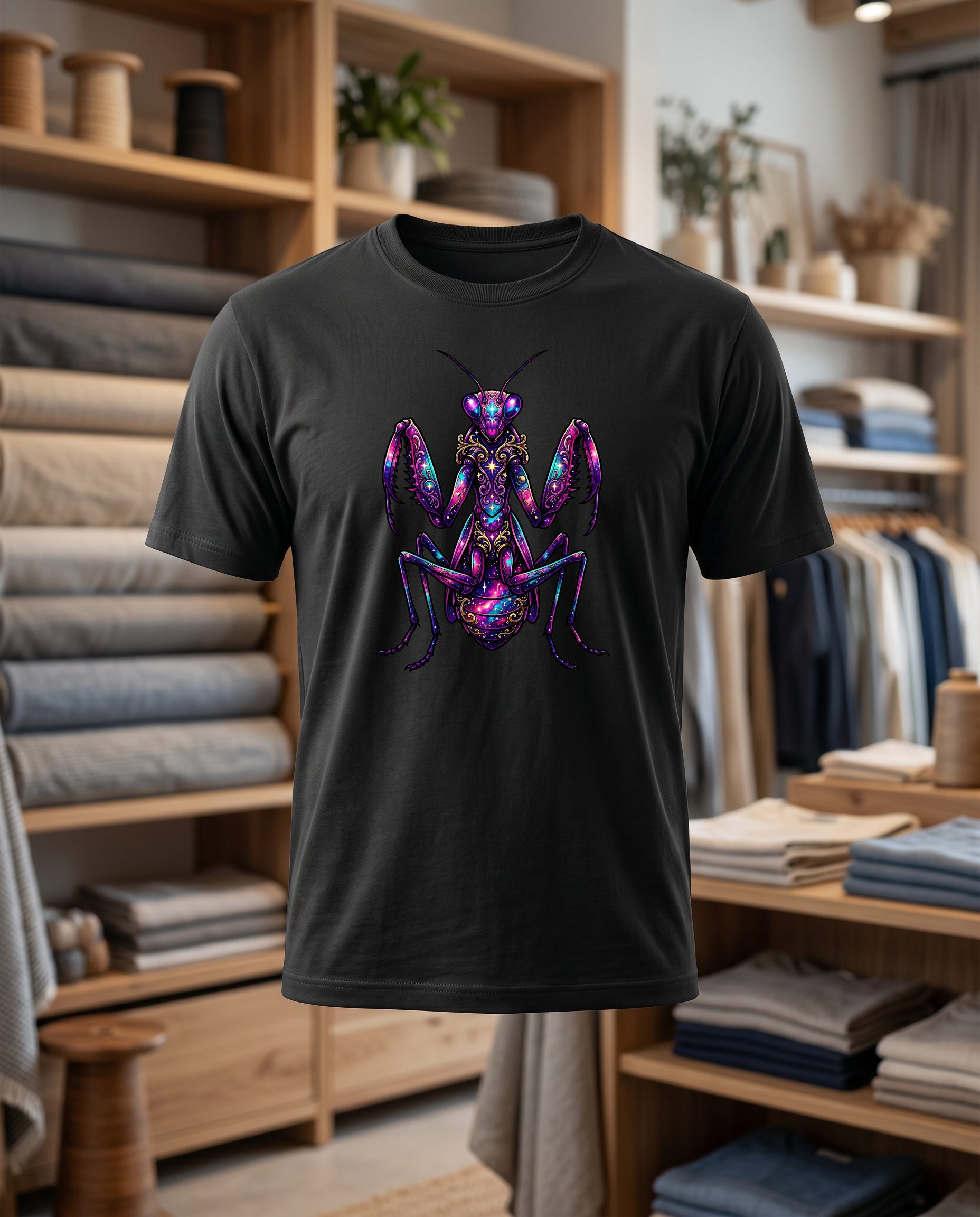 Mante 30x30 DTF T shirt noir face