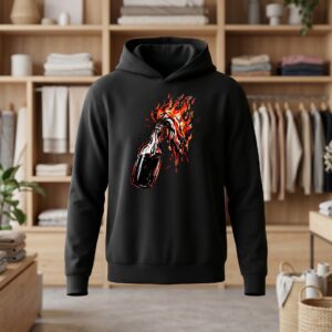 Molotov crayon 30x30 DTF Sweat noir face