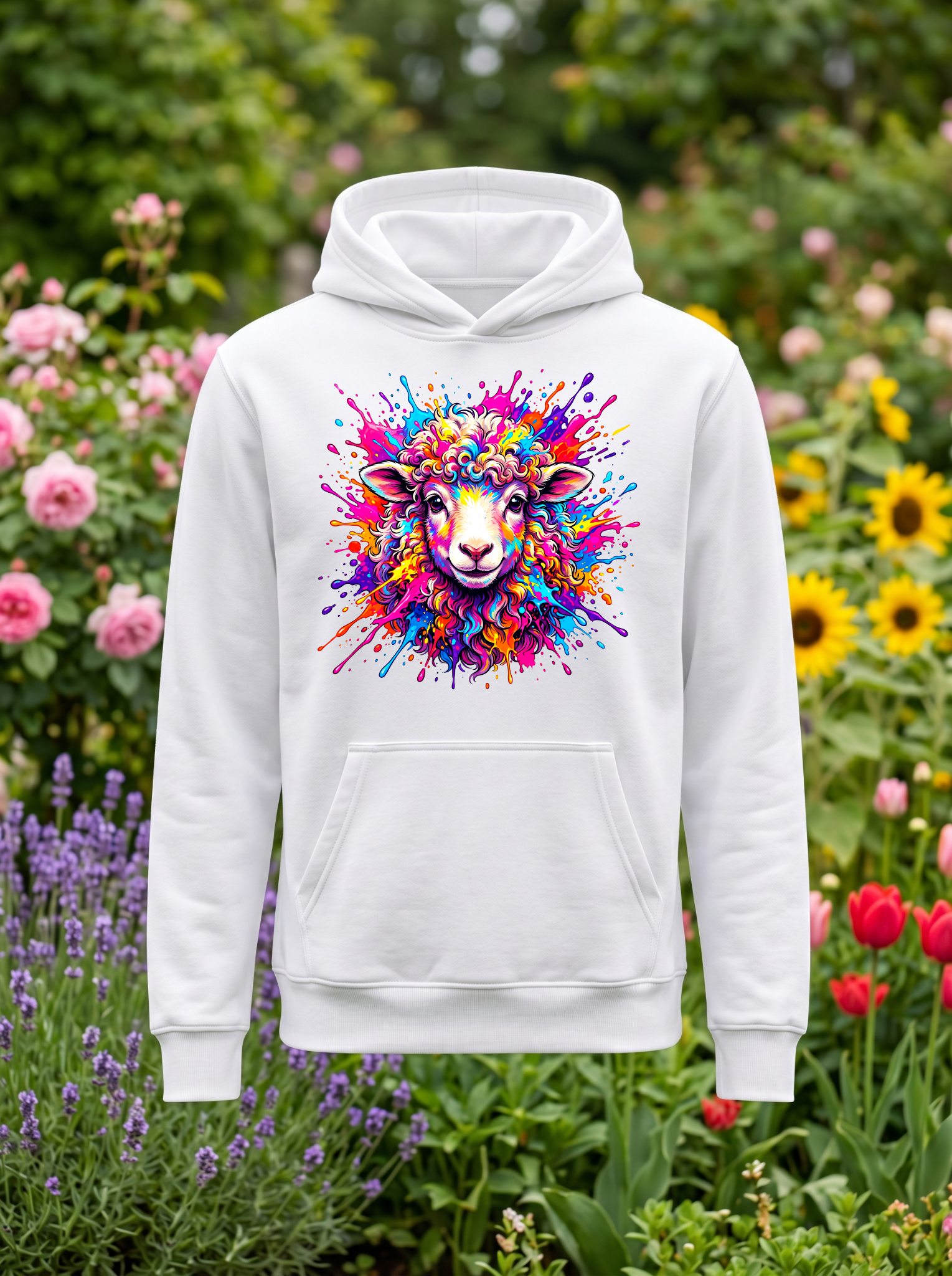Mouton sweat blanc