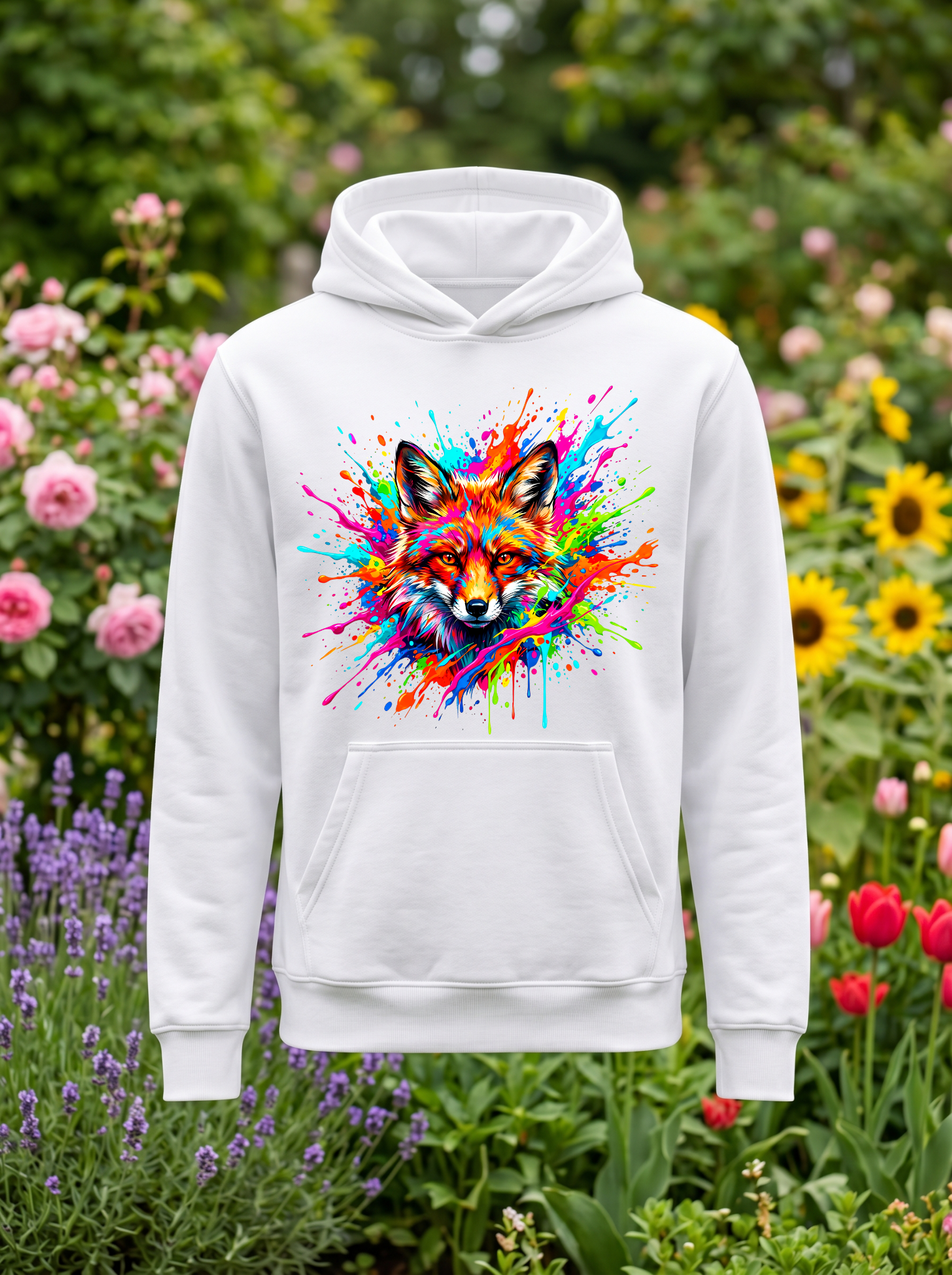 Renard sweat blanc