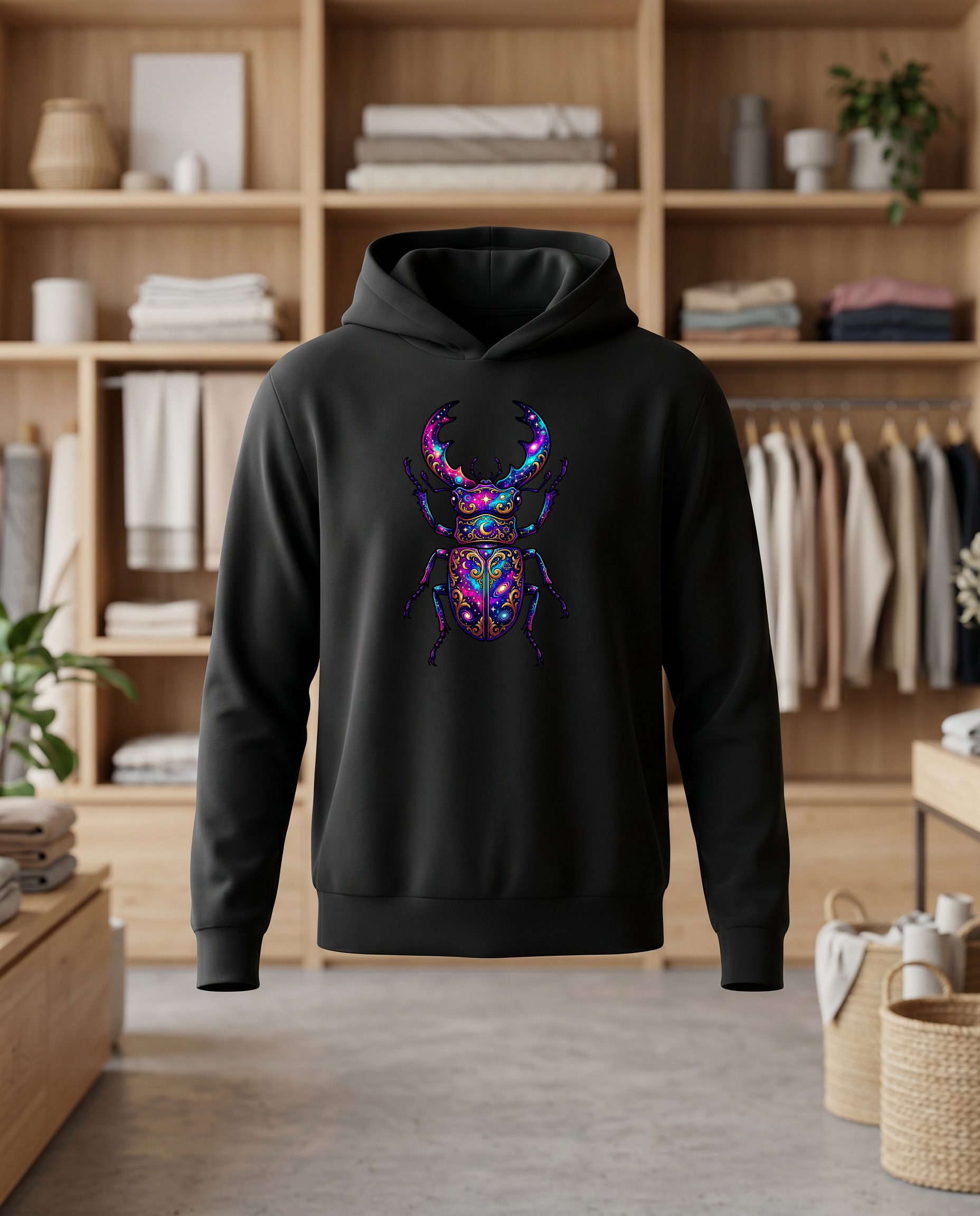 Scarab e28x28 DTF Sweat noir face