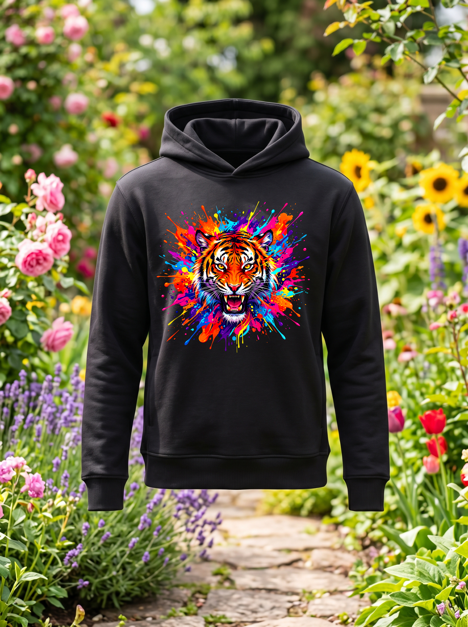 Tigre sweat noir
