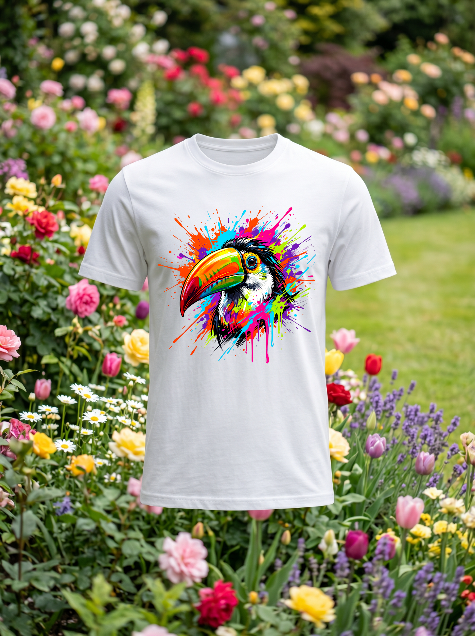 Toucan tshirt blanc