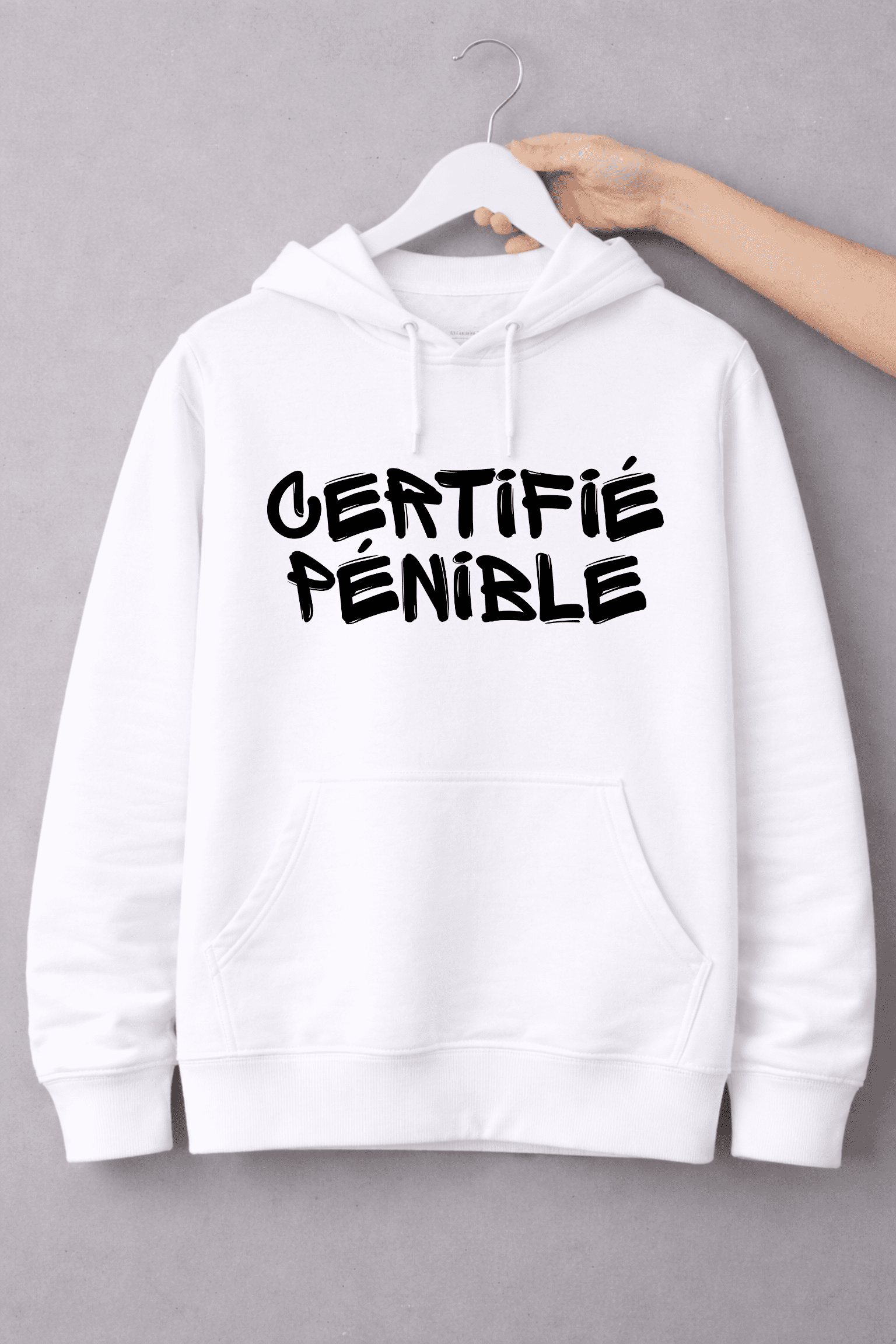 certifie penible sweat blanc